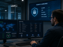 Laserfiche Enterprise Security strengthens cloud content management with multi-region disaster recovery, privileged-user monitoring, SIEM integration and controls designed for GovRAMP and CJIS-sensitive environments. Representative image.