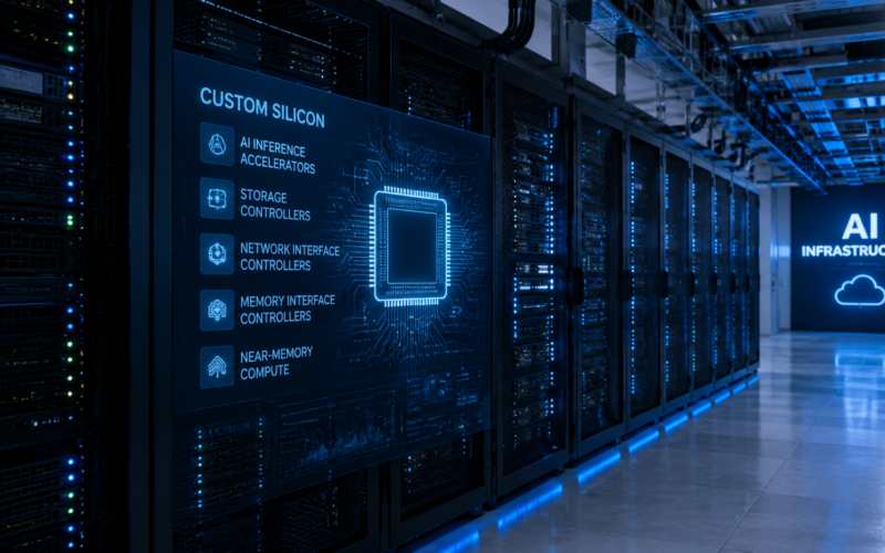 Marvell Technology’s expanded Google custom silicon agreement could reshape the AI semiconductor race, with potential revenue reaching about $120 billion through fiscal 2033 as demand grows for inference accelerators, networking, storage and memory technologies tied to Google’s Tensor Processing Unit ecosystem. Representative image.