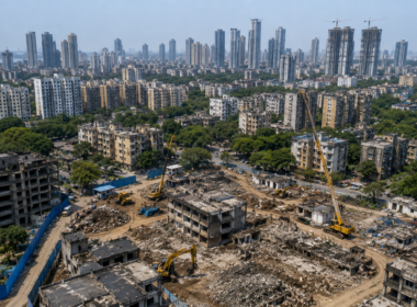 MHADA’s Construction and Development Agency model covers 11 proposed Mumbai redevelopment projects spanning about 925 acres, with nearly ₹4 lakh crore of potential investment and more than 100,000 rehabilitation and authority-owned homes in the pipeline. Representative image.