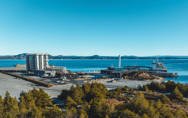 The Northern Lights CCS Project terminal in Øygarden, Norway, where liquefied CO₂ is received before offshore storage as the network expands toward more than 5Mtpa capacity by 2028.