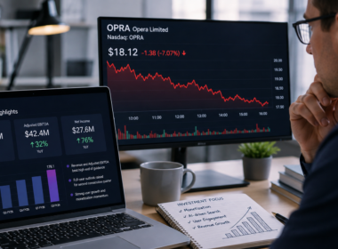 Opera Limited’s second-quarter 2026 earnings beat and upgraded full-year outlook highlight stronger revenue, profitability and monetization, even as OPRA shares fell after results and investors weighed how artificial intelligence could reshape browser economics. Representative image.