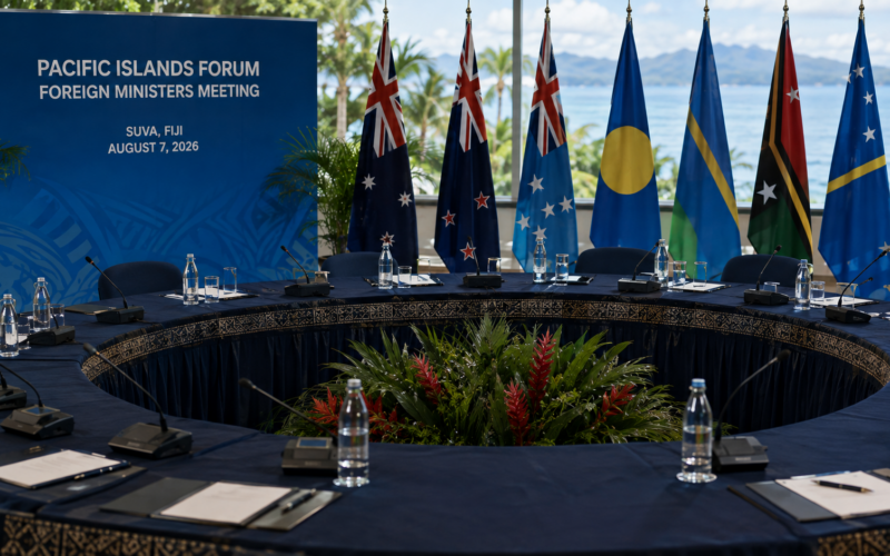 Pacific Islands Forum foreign ministers meeting in Suva weighs a possible joint response to China’s nuclear-capable ballistic missile test, highlighting growing security tensions and diplomatic divisions across the Pacific. Representative image.