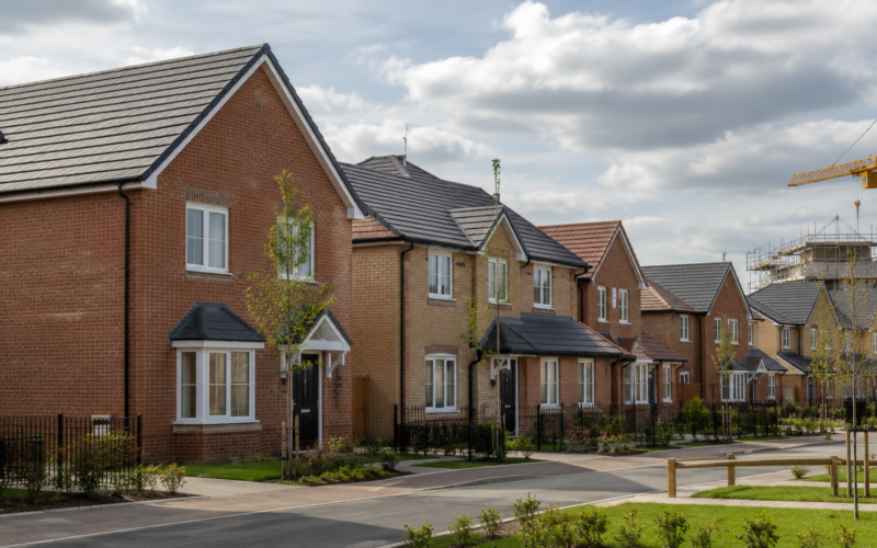 Persimmon plc targets around 12,500 home completions in 2026 after stronger first-half volumes, even as rising construction, energy and materials costs threaten margins across the United Kingdom housebuilding sector. Representative image.