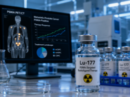 Novartis AG’s expanded US Food and Drug Administration approval for Pluvicto moves PSMA-targeted radioligand therapy into an earlier metastatic prostate cancer setting, potentially widening access while testing the company’s manufacturing and commercial capacity. Representative image.