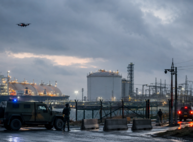 Poland and the Baltic states are strengthening protection around LNG terminals, dams, gas storage and power infrastructure amid warnings of a possible Russian false-flag drone operation designed to create uncertainty inside NATO. Representative image.
