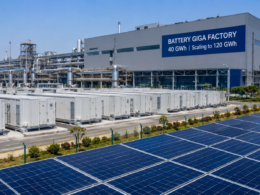 Reliance Industries’ Jamnagar battery giga factory is set to commission in 2026 with 40 GWh of annual capacity before scaling toward 120 GWh, while its integrated solar manufacturing platform targets 20 GW annually. Representative image.