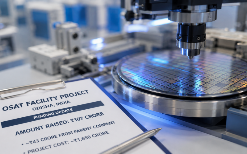 Sancode Semi has raised ₹107 crore for its proposed Odisha OSAT facility, including about ₹43 crore from parent Sancode Technologies, but funding secured so far covers only a small portion of the planned ₹1,650 crore semiconductor project. Representative image.