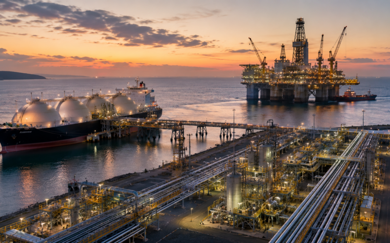 Santos Limited is entering a critical cash-generation phase as Barossa LNG and Pikka Phase 1 ramp up, with second-half 2026 production expected to rise 20% to 30% from first-half levels after heavy investment weighed on interim profit. Representative image.