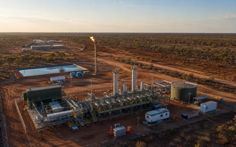 Tamboran Resources is moving closer to first gas sales from the Shenandoah South Pilot Project in Australia’s Beetaloo Basin, with processing infrastructure nearing commissioning and initial production targeted for the third quarter of 2026. Representative image.
