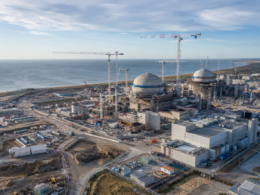 Coastal nuclear power plant construction site in the UK, illustrating how the £38.2bn Sizewell C Nuclear Project in Suffolk aims to deliver 3.2GW of low-carbon electricity by its 2039 operating baseline. Representative image.