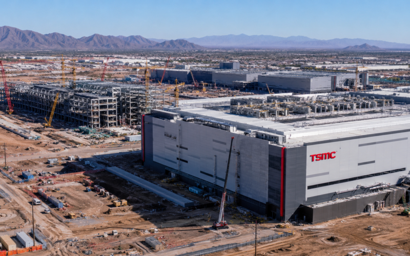 TSMC’s Arizona semiconductor manufacturing project in Phoenix is emerging as a critical U.S. hub for advanced chip production, artificial intelligence infrastructure and semiconductor supply-chain security as the multi-fab investment expands beyond $65 billion. Representative image.