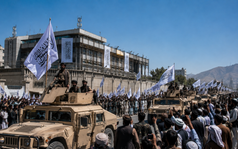The Taliban marked five years since returning to power in Afghanistan with celebrations and armoured vehicles in Kabul, even as the country continues to face deep humanitarian pressures, restrictions on women and girls, and international isolation. Representative image.