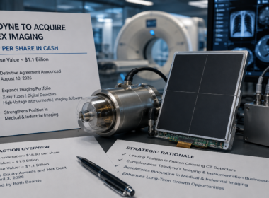 Teledyne Technologies’ $1.1 billion acquisition of Varex Imaging brings X-ray tubes, digital detectors and photon-counting CT technology into a broader medical and industrial imaging portfolio, putting the deal premium and post-acquisition debt profile in investor focus. Representative image.