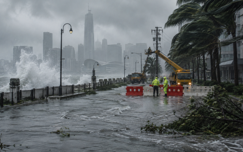 Typhoon Dolphin has slammed eastern China after more than one million people were evacuated, with severe flooding risks, widespread transport disruption and around 1,500 Shanghai flight cancellations. Representative image.