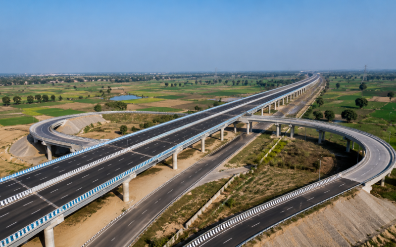 Uttar Pradesh has allocated about ₹15,400 crore for expressway and connectivity projects in its FY27 supplementary budget, with most funding directed toward land acquisition for the Vindhya Expressway, Ganga Expressway extensions and related road links. Representative image.