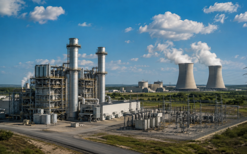 Vistra’s expanding natural gas and nuclear portfolio, including the pending Cogentrix acquisition and Meta power agreements, could add new earnings beyond its current 2027 outlook. Representative image.