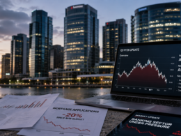 Westpac Banking Corporation’s fiscal 2026 third-quarter profit remained resilient, but a 20% drop in mortgage applications and intensifying margin pressure triggered a sharp ASX share-price reaction as investors reassessed the Australian bank’s earnings outlook. Representative image.