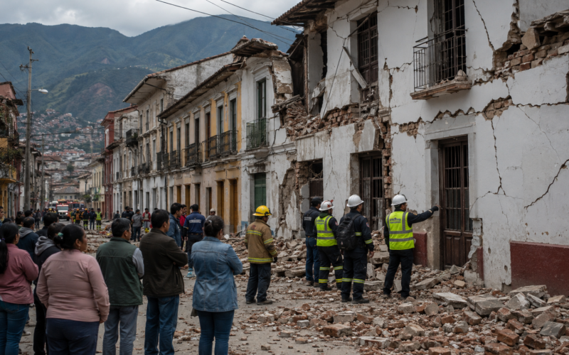 A magnitude 7.4 earthquake centred near San José del Palmar has damaged buildings and injured residents across western Colombia, with Quibdó and Pereira among the hardest-hit cities as authorities assess aftershock and landslide risks. Representative image.