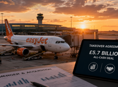 easyJet’s £5.7 billion all-cash takeover by Apollo Global Management puts the low-cost airline’s slot portfolio, holiday business and profit-recovery strategy at the centre of a major European aviation deal targeted for completion in Q1 2027. Representative image.