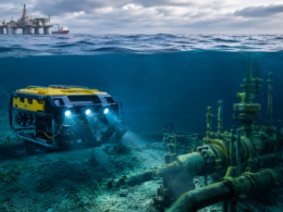 A resident subsea robot inspects offshore oil and gas infrastructure, illustrating how autonomous systems could reduce vessel dependence, offshore crew exposure and the cost of routine subsea inspection and maintenance. Representative image.