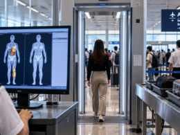 Advanced passenger security screening technology at an international airport reflects the type of systems underpinning Thruvision Group plc's multi-million-pound deployment contract across major South-East Asian airports, a deal that later attracted renewed investor interest. Representative image.