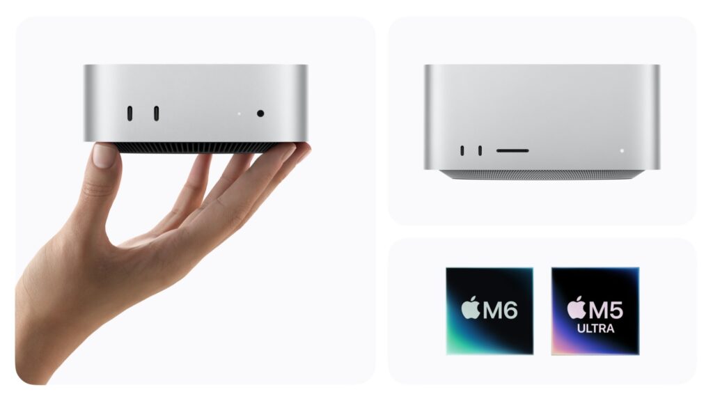 Apple Mac mini and Mac Studio systems operate as a compact local artificial intelligence cluster