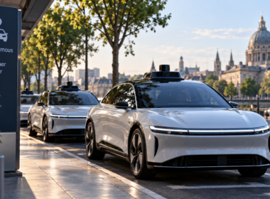 Bolt plans to deploy at least 25,000 autonomous vehicles based on Lucid’s Midsize platform across European cities as robotaxi competition expands. Representative image.