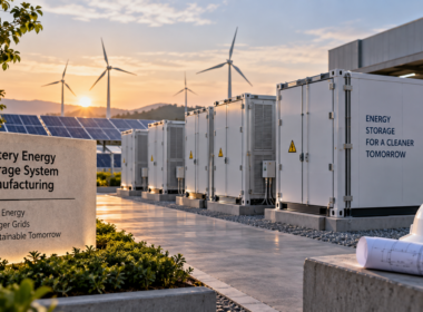 Battery energy storage system manufacturing gains momentum in India as Premier Energies and RCT Energy India plan a 12 GWh BESS joint venture in Telangana, strengthening domestic energy storage production and supporting the country’s clean energy transition. Representative image.