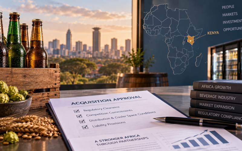 Beer production, beverage distribution and competition regulation come into focus as Kenya approves Asahi Group Holdings’ $2.3 billion acquisition of East African Breweries PLC, advancing Diageo’s African portfolio reshaping under regulatory conditions. Representative image.