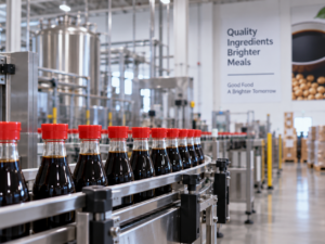 Kikkoman Corporation’s new $560 million Jefferson facility expands U.S. production capacity for soy sauce, teriyaki sauce and other seasonings as North American demand grows. Representative image.