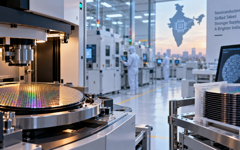 Lam Research plans around ₹10,000 crore of India investment for its first local silicon-component manufacturing facility and expanded advanced R&D, strengthening India’s role in global semiconductor equipment and materials supply chains. Representative image.
