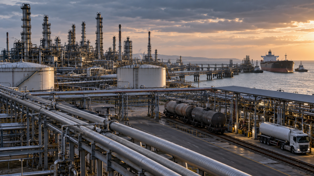 ORLEN S.A.’s shift away from Russian crude highlights how diversified oil supply routes, tanker imports and refinery logistics are reshaping Central Europe’s energy security. Representative image.