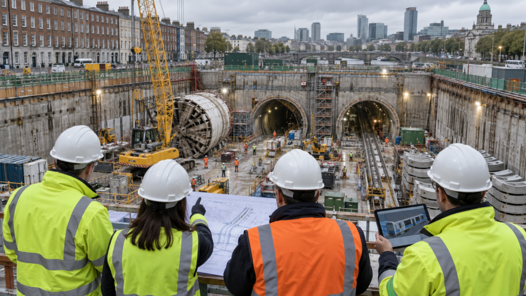 Dublin MetroLink advances into programme delivery planning as Jacobs and AECOM take central roles in procurement, construction integration and commissioning. Representative image.