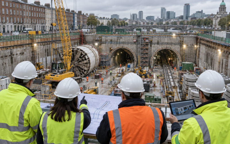Dublin MetroLink advances into programme delivery planning as Jacobs and AECOM take central roles in procurement, construction integration and commissioning. Representative image.