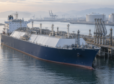 Apollo Global Management is reportedly exploring strategic options for Energos Infrastructure, whose 13-vessel fleet provides floating LNG storage and regasification capacity across global markets. Representative image.