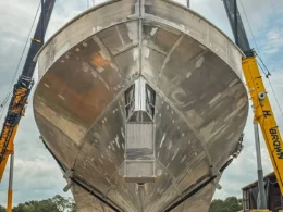 HII completes first ROMULUS 151 hull as five autonomous vessels take shape