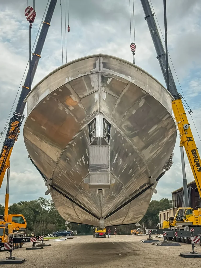 HII completes first ROMULUS 151 hull as five autonomous vessels take shape