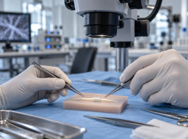A generic nerve-repair training model illustrates the technology focus of Axogen’s planned acquisition of BioCircuit Technologies. Representative image.