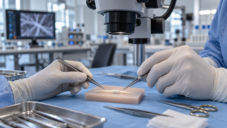 A generic nerve-repair training model illustrates the technology focus of Axogen’s planned acquisition of BioCircuit Technologies. Representative image.