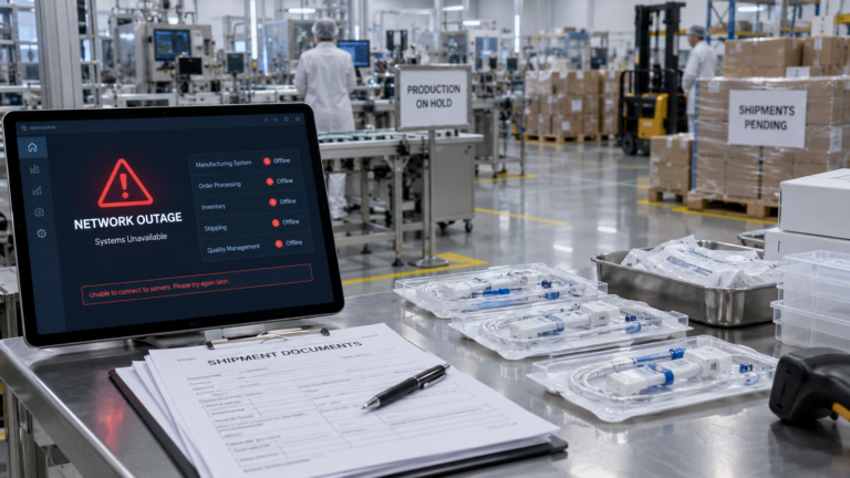 Boston Scientific warns its August cyberattack could hurt 2026 sales and adjusted profit after a network outage disrupted medical-device manufacturing, order processing and customer shipments. Representative image.
