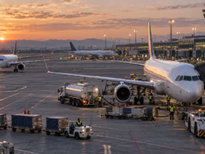 American Airlines, United Airlines and Southwest Airlines are tightening flight capacity as higher jet-fuel prices threaten US airline profitability. Representative image.