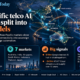 Infographic-style feature image showing a map of Asia-Pacific with network links across seven markets, highlighting four models of telco AI partnerships and key examples such as sovereign cloud, AI compute platforms and network integration.
