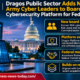Infographic showing Dragos Public Sector’s appointment of Rob Joyce and Maria Barrett to its board, expansion of the Dragos Platform into connected devices, cloud infrastructure and software supply chains, and federal market collaboration with Accenture Federal Services.