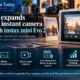 Infographic highlighting Fujifilm’s instax mini Evo 2 premium instant camera, featuring a larger touchscreen, wider framing preview, short-video capture and a planned late-November North American launch.