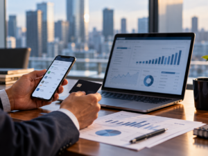 Ramp has secured $1.85 billion in fresh funding at a $60 billion valuation, highlighting surging investor interest in AI-powered financial technology, corporate expense management and enterprise finance automation as the fintech company surpasses $2 billion in annualized revenue. Representative image.