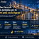 Editorial infographic showing power-grid infrastructure with transformers, switchgear, transmission lines and factory imagery, highlighting major investments, transformer configuration complexity and the role of equipment lead times in grid expansion.