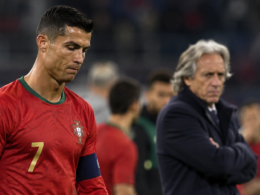 Cristiano Ronaldo faces uncertainty over his Portugal national team future following a reported provisional suspension after a dispute with coach Jorge Jesus over playing time, raising questions about the 41-year-old football star’s next international appearance. Representative image.