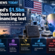 Wolfspeed semiconductor financing infographic showing a silicon carbide wafer, a conditional $1.5 billion US defence loan, $750 million financing requirement, potential 7.5% equity warrants and negative 25% quarterly gross margin.